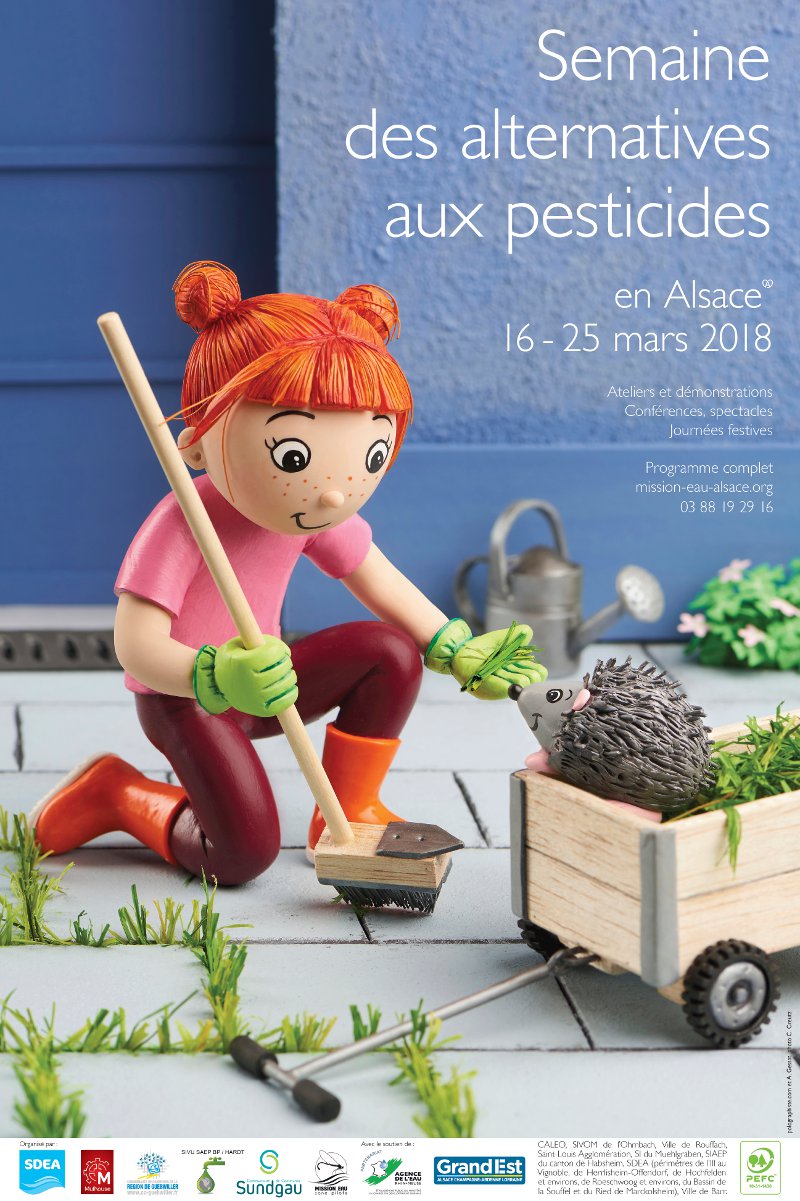 Affiche A la découverte de l'agroécologie et de la permaculture / Frédéric Brengarth